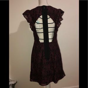 Beautiful burgundy and black dress